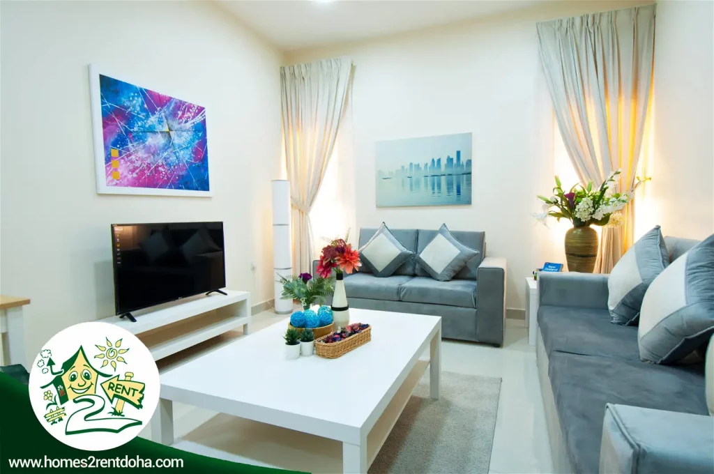 A 2-bedroom furnished apartment